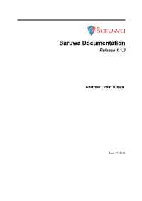 Baruwa Documentation Release 1.1.2