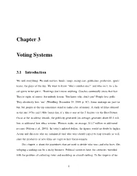 Chapter 3 Voting Systems