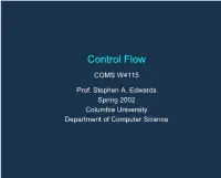Control Flow