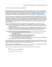 PSAT/MNSQT Testing Accommodation Enclosures