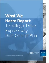 What We Heard Report: Terwillegar Drive Expressway Draft Concept Plan