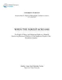 When the Forest Screams