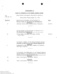 H.2 Actions of the Board, Its Staff, and The