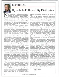 Hyperbole Followed by Disillusion