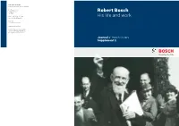Robert Bosch His Life and Work