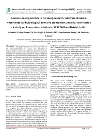 Remote Sensing and GIS in the Morphometric Analysis Of