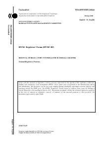 Unclassified NEA/RWM/RF(2004)6 RWMC Regulators' Forum (RWMC