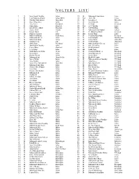 Volters List