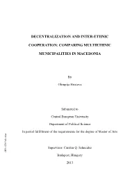 Decentralization and Inter-Ethnic Cooperation