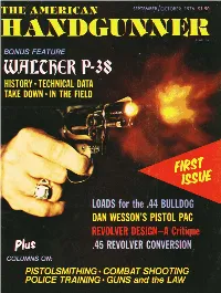 N WESSON's PISTOL R:: EVOLVER DESIGN-A Critique