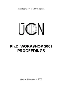 Ph.D. WORKSHOP 2009 PROCEEDINGS
