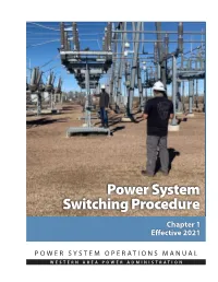 Power System Operations Manual, Chapter 1