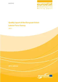 Quality Report of the European Union Labour Force Survey — 2011 3