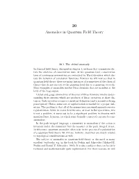 Anomalies in Quantum Field Theory