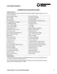 Loans Guidelines