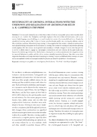 Multiplicity of Cruising: Interactions with the 123 Unknown and Realisation of Cruising for Sex in A