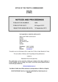 Notices and Proceedings
