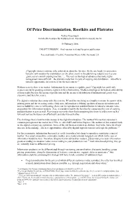 Of Price Discriminiation, Rootkits and Flatrates