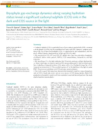 (COS) Sink in the Dark and COS Source in the Light