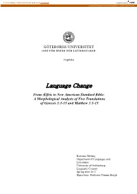 Language Change