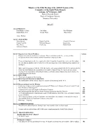 Minutes of the Fifth Meeting of the 2008/09 Session of the Committee