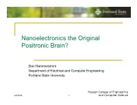 Nanoelectronics the Original Positronic Brain?
