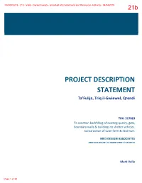 PROJECT DESCRIPTION STATEMENT Ta’Fulija, T�I� Il-Gwiewel, Qrendi