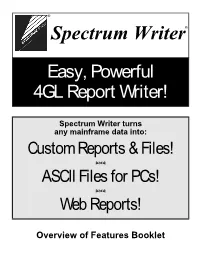 Spectrum Writer®
