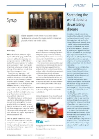 Spreading the Word About a Devastating Disease