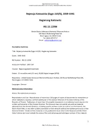 USHMM Finding
