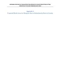All Appendices for Informal Biological Evaluation for Mosquito Source