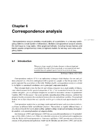 Chapter 6 Correspondence Analysis