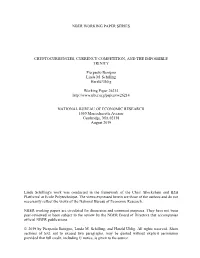 Cryptocurrencies, Currency Competition, and the Impossible Trinity