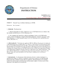 Dod Instruction 6420.01, March 20, 2009