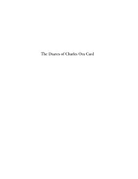The Diaries of Charles Ora Card
