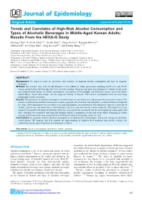 Trends and Correlates of High-Risk Alcohol