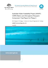 AWAP): CSIRO Marine and Atmospheric Research Component: Final Report for Phase 3