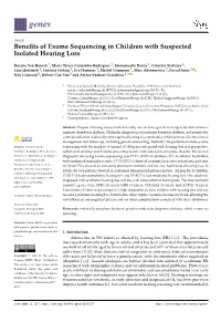 Benefits of Exome Sequencing in Children with Suspected Isolated