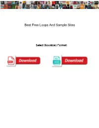 Best Free Loops and Sample Sites
