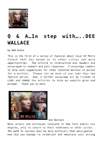 DEE WALLACE by Bob Evans