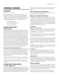 Forensic Science 1