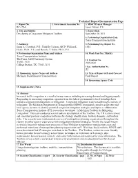 Technical Report Documentation Page Z2