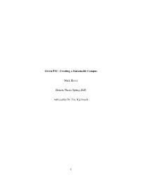 Creating a Sustainable Campus Mark Haver Honors Thesis Spring 2020