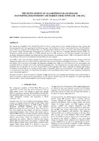 The Development of Algorithms for On-Demand Map Editing for Internet and Mobile Users with Gml and Svg