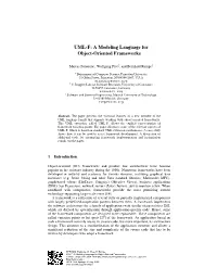 UML-F: a Modeling Language for Object-Oriented Frameworks