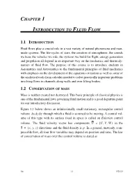 Chapter 1 Introduction to Fluid Flow