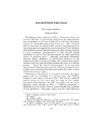 Encryption Friction