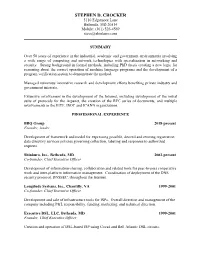 Steve Crocker Resume