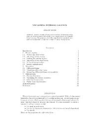 VISUALIZING EXTERIOR CALCULUS Contents Introduction 1 1. Exterior