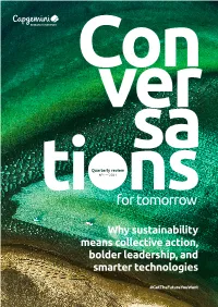 Conversations for Tomorrow” – Is Timely